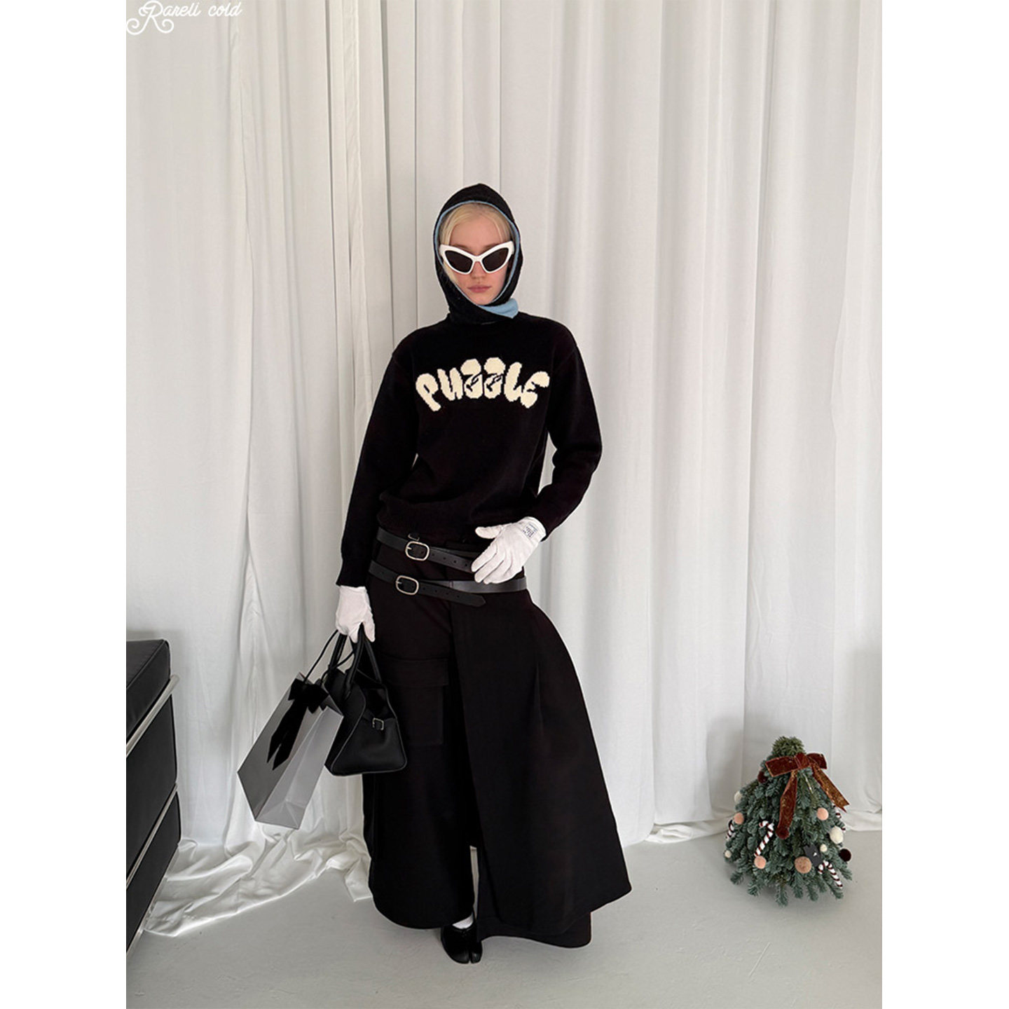 Rockrio Rarelicold 双皮带长款屁帘 叠搭外裙