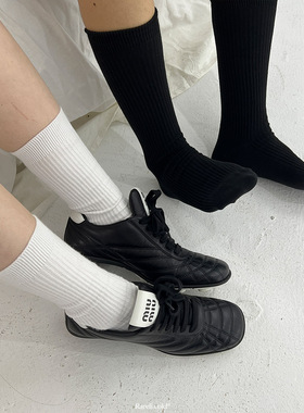 Rockrio Rarelicold 四季通用 男女同款袜子组合 黑+白套装 4双