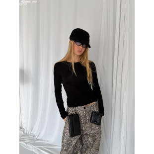 莫代尔山羊绒打底衫 舒适百搭 Rarelicold Rockrio