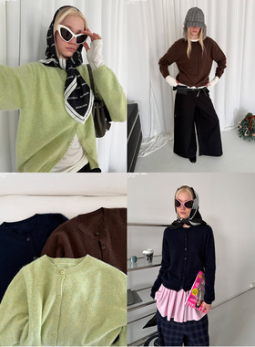 Rockrio Rarelicold 绒感合身毛衣开衫