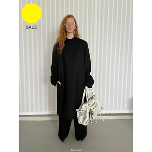 西装 半高领混纺羊毛长款 连衣裙 Rarelicold Rockrio