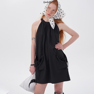 Rockrio 双口袋挂脖连衣裙 Rarelicold
