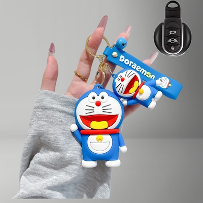 宝马mini钥匙套叮当猫哆啦A梦女