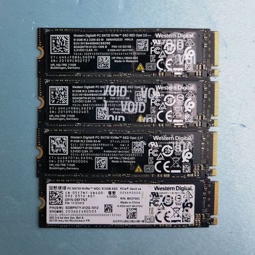 WD西部数据SN730 sn720 256G 512G M.2 NVME笔记本台式固态硬盘