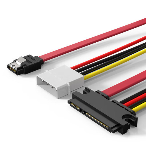 SATA 22P转7p+4p硬盘线 SATA光驱硬盘数据线 SATA7+15p IDE电源线