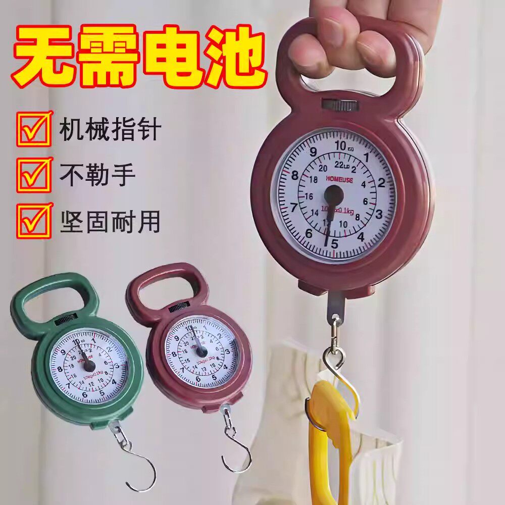 弹簧秤高精度手提称便捷式家用随身带小勾称小型手提多功能电子称