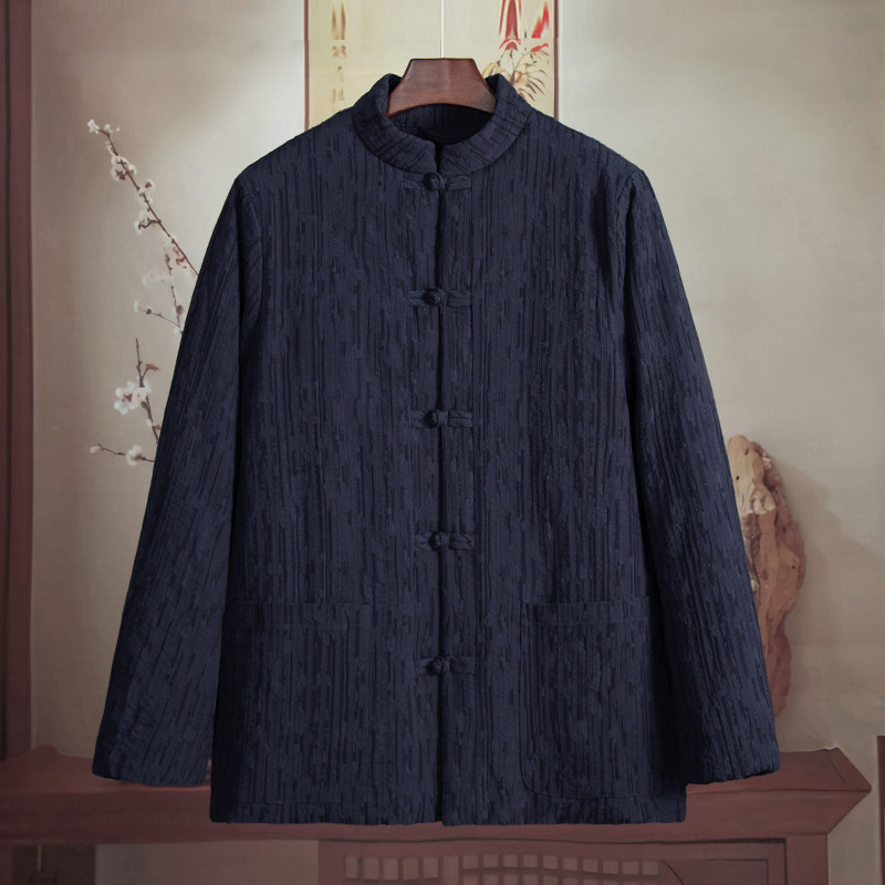 由天丨冬季男装棉麻唐装对襟盘扣棉衣中国风棉袄外套中老年棉服,男装,棉衣,淘宝优惠券,粉丝福利购,淘宝优惠卷