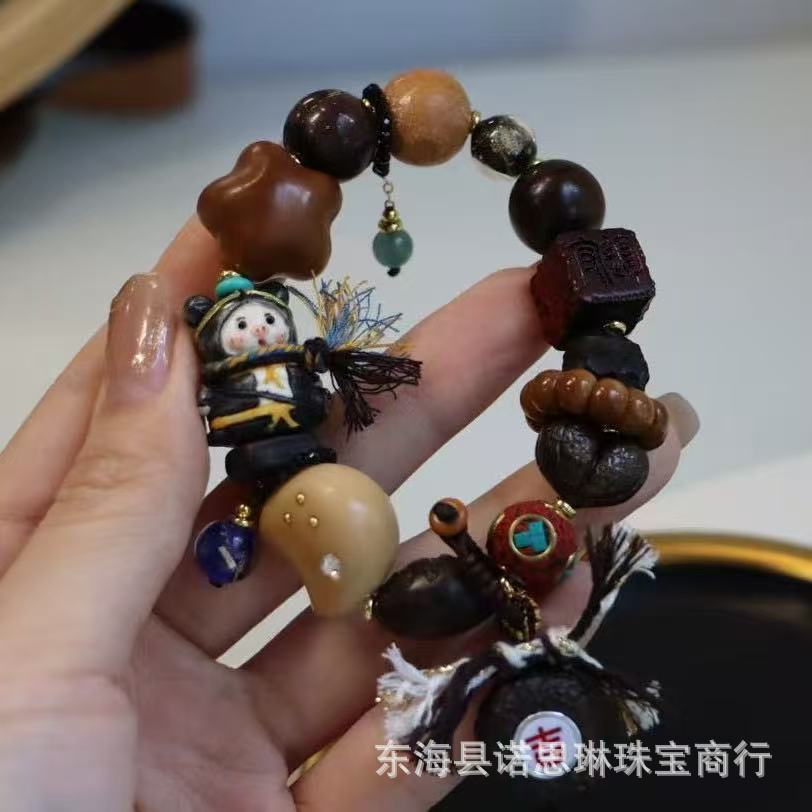 新款鹿角二师兄多宝手链手串散珠子DIY文玩佛珠饰品配饰手机时尚
