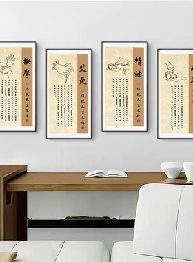 美容院中医养生馆墙壁画挂画