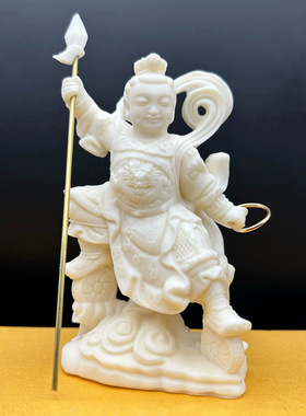 金匠大作吒三太子摆件神像中坛元帅工艺品人物车载家居供奉保平安