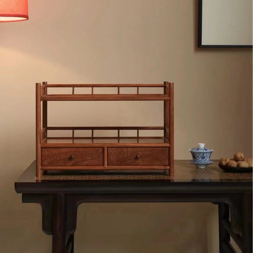 金匠大作花梨多宝阁小博古架木质中式茶具茶壶架摆件盆景底座置物,住宅家具,红木博古架,淘宝优惠券,粉丝福利购,淘宝优惠卷