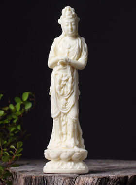 金匠大作果逍遥自在菩萨摆件佛堂茶室博古架装饰供奉观自在工艺品