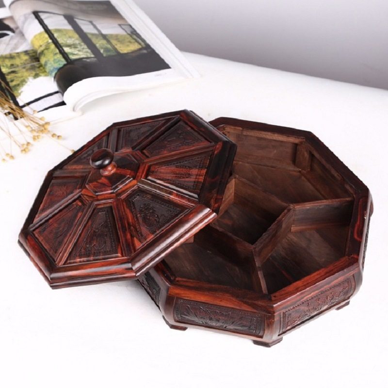 金匠大作红木雕花果篮创意北欧lins木制品摆件客厅家居红木干果盘,家居饰品,果盘/果篓,淘宝优惠券,粉丝福利购,淘宝优惠卷