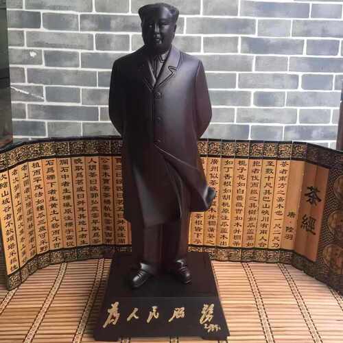 金匠大作黑檀木伟人雕像红花梨木雕工艺品摆件家居办公室客厅装饰