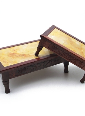 金匠大作红槐宝木工艺品摆件奇石头实木质托架长方形茶壶花盆景佛