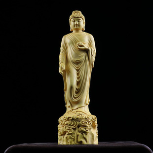 金匠大作雕云上如来佛祖摆件实木人物佛像如来供奉家居客厅工艺品