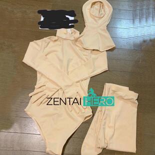 升级分体式三件套哑光莱卡紧身衣zentai高弹紧身衣kigurumi 皮肤