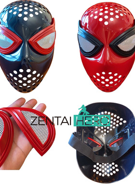 红色黑色蜘蛛faceshell带眼睛 蜘蛛立体塑形面具 面罩 均码