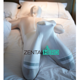 定制丝滑白油光布跪装zentai全包紧身衣束手束脚狗狗SM装睡袋