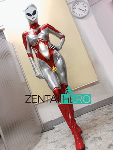 女版巨大系奥特之母英雄连体紧身衣涂胶拼接GIGA cosplay服装女