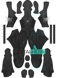 Cosplay万圣节角色扮演服装 新款 黑色毒液蜘蛛Venom