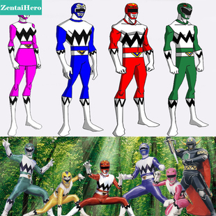 超能战士Power Rangers 银河战队/星兽战队英雄连体紧身衣5色