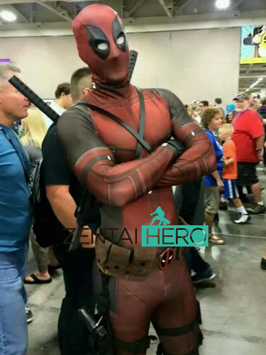 死侍万圣节服装紧身衣cosplay