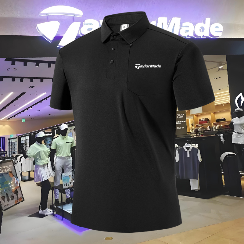 Taylormade泰勒梅夏季冰丝速干polo衫男短袖休闲宽松翻领t恤上衣