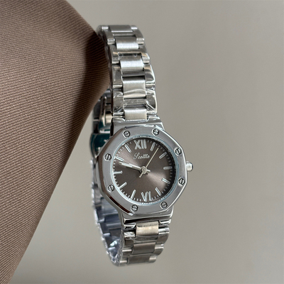 scottie小众格雷灰气质女士手表