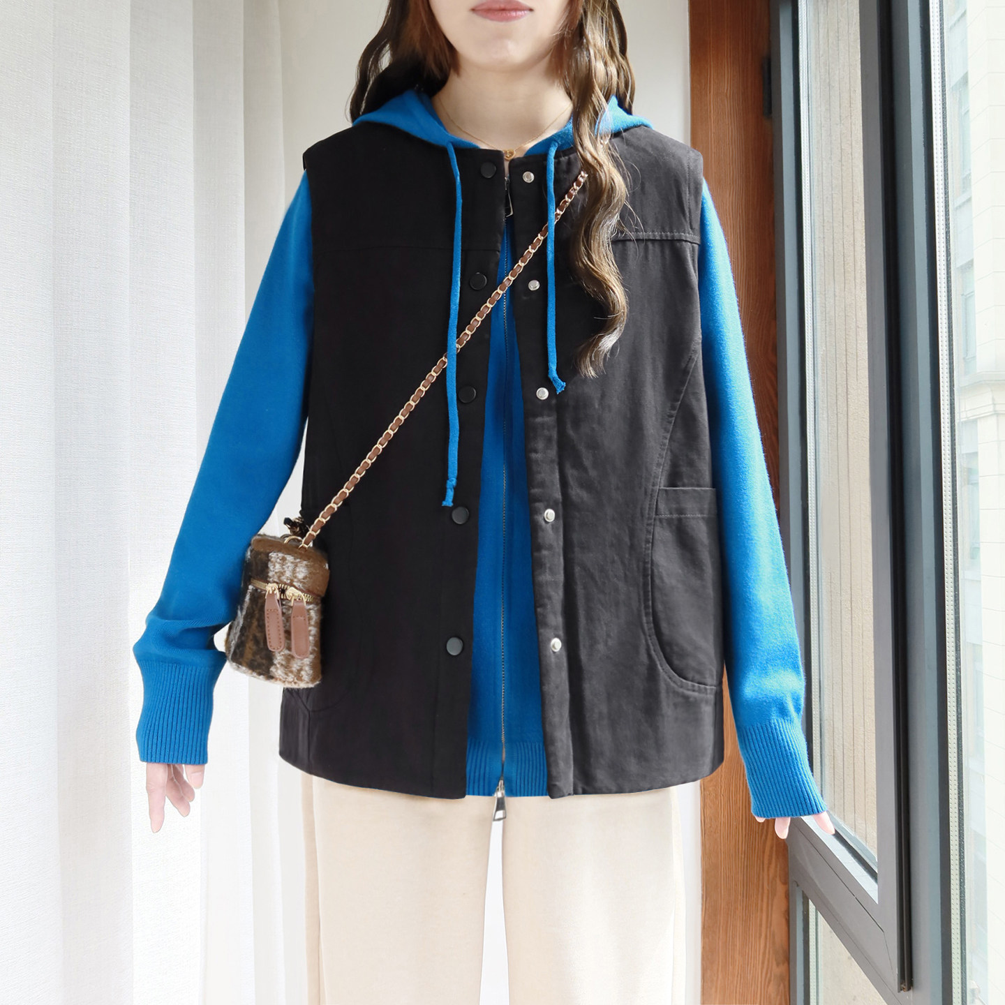 大码棉马甲女外穿加厚保暖夹棉