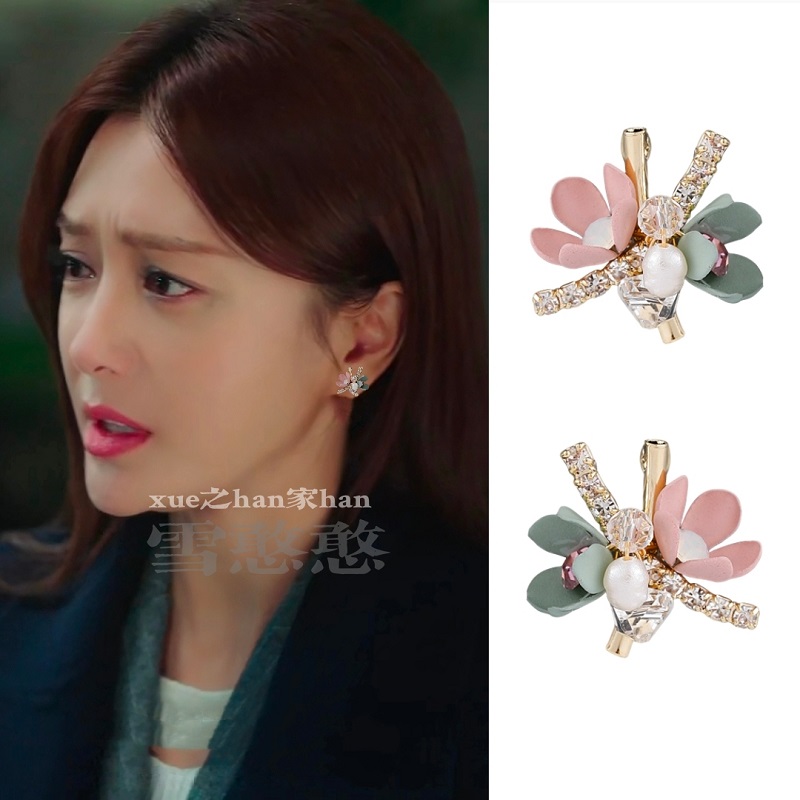 同款耳环925银针小花朵