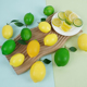 仿真柠檬模型青柠檬塑料泡沫假水果片装 饰品摄影道具儿童早教玩具