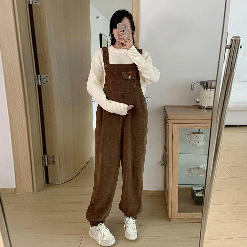 孕妇背带裤春秋款2025秋季外穿小个子孕期托腹秋装宽松百搭阔腿裤,孕妇装/孕产妇用品/营养,孕妇休闲裤,淘宝优惠券,粉丝福利购,淘宝优惠卷