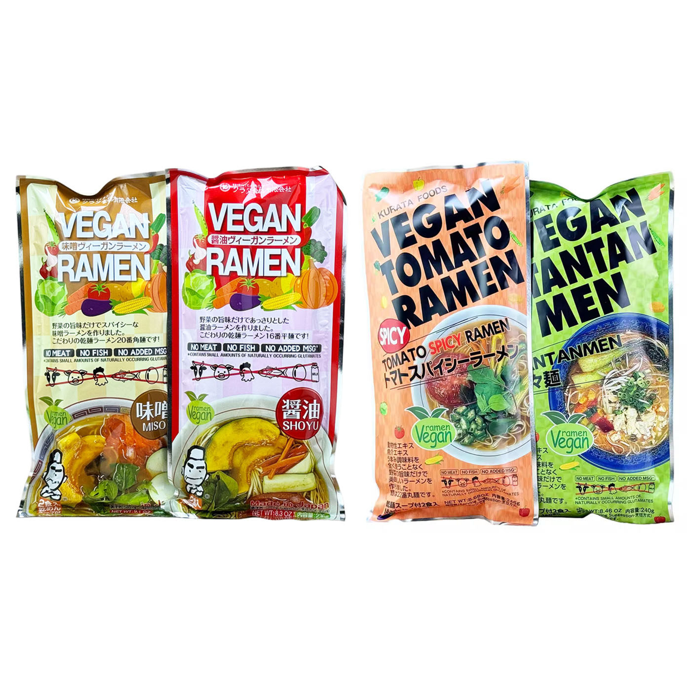 日本原装进口仓田素食辛辣番茄味拉面240g 带料包早餐临期挂面