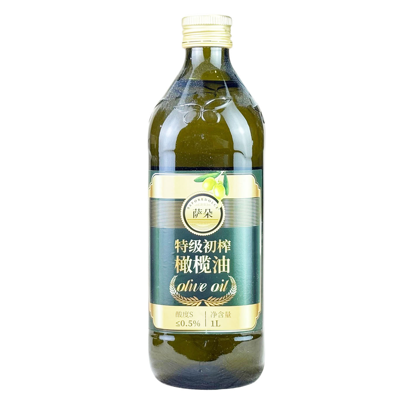 意大利原装进口 萨朵特级初榨橄榄油1L 食用植物油 临期清仓