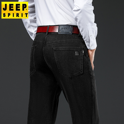 春秋款宽松直筒商务休闲裤JEEP