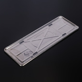 汽车用品不锈钢加厚车牌托盘牌照架框车辆管理所新交规专用改装 饰