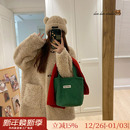 韩系牛角 皮草女冬毛毛外套 100羊羔毛皮毛一体宽松慵懒立领中长款