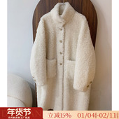 软糯羊羔毛皮毛一体2025新款 冬季 保暖立领长款 皮草女毛毛外套