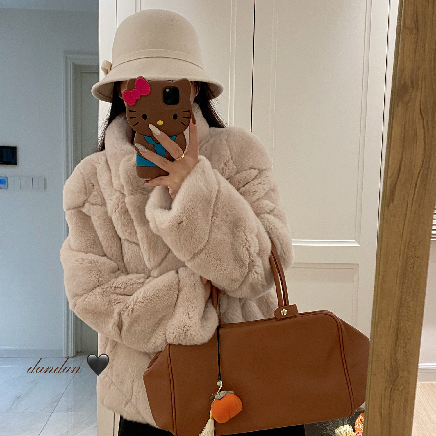 千金奶兔/轻奢高级感 雷克斯整皮獭兔毛保暖立领皮草毛毛外套女冬