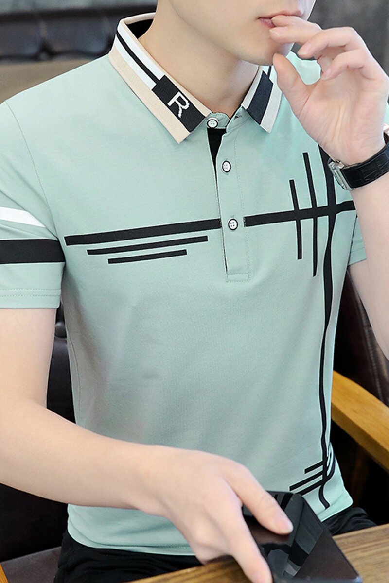 2023年夏季新款短袖Polo衫男时尚休闲百搭T恤YJYF5802-P37,男装Polo衫,星座1206（原A206）