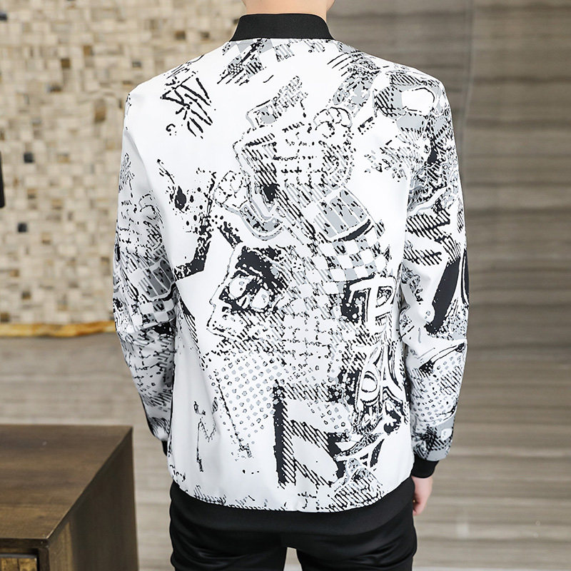 2022新款休闲薄款上衣服韩版潮流男士外套春秋季夹克男JK070-P35,男装夹克,星座1206（原A206）