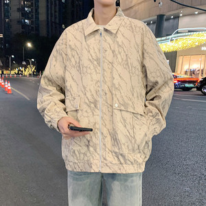 春秋季韩版潮流大码M-8XL男装夹克休闲百搭工装外套 YY2517-P80图片