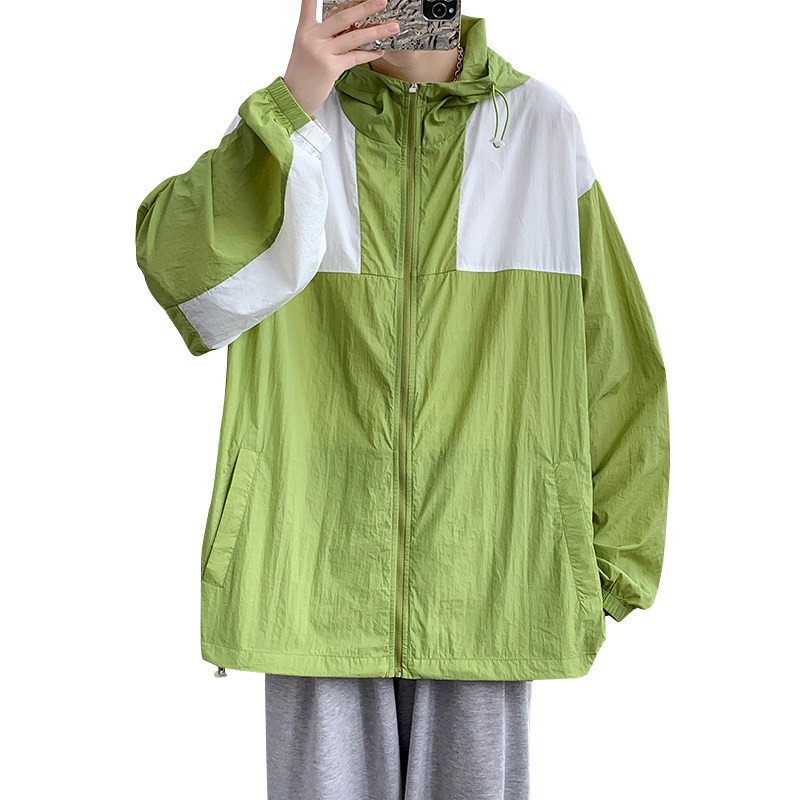 冰丝防晒衣男士夏季新款轻薄透气夹克外套皮肤防紫外线防晒服-P45,男装防晒衣,星座1206（原A206）