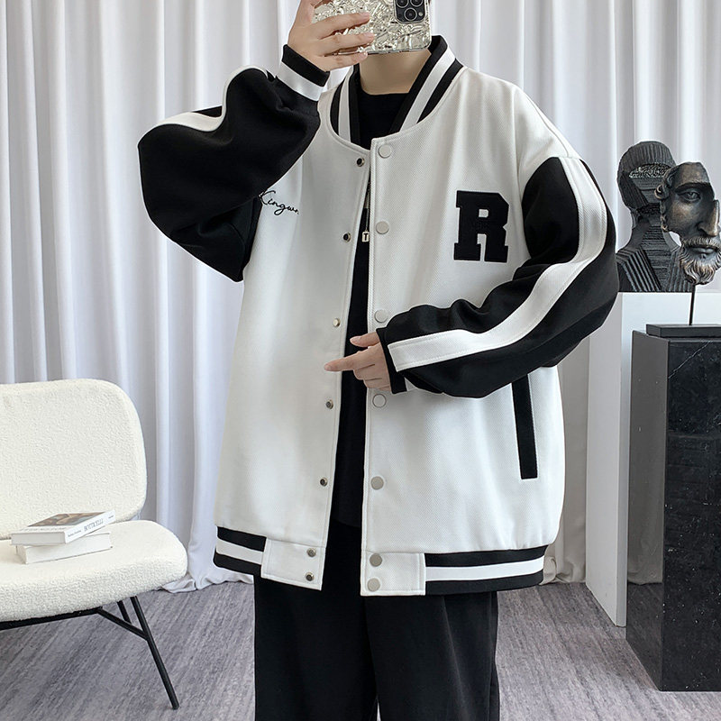 秋季男士夹克休闲宽松百搭棒球服外套情侣款HS8202-P68,男装夹克,星座1206（原A206）
