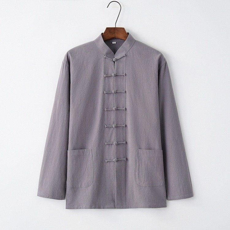 风男装盘扣太极唐装休闲禅修茶服中青年打底上衣DFCS880-P55,男装T恤,星座1206（原A206）