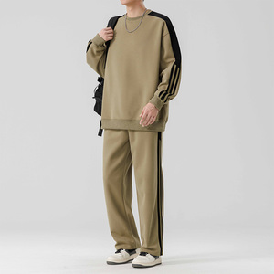 新款潮牌运动服套装男士春秋季卫衣卫裤美式男装搭配一套帅气P60图片