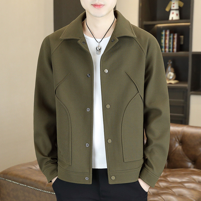高品质秋冬款毛呢外套翻领休闲夹克刺绣毛呢装HF88102-P140,男装夹克,星座1206（原A206）