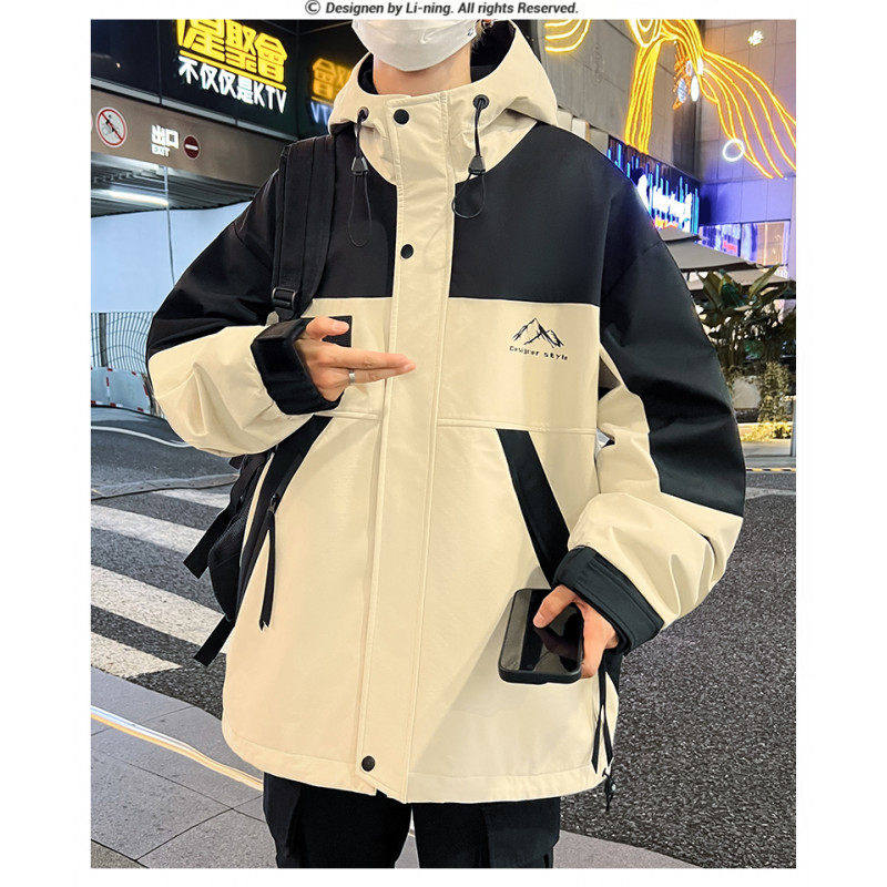 春季连帽外套男士新款宽松潮流夹克学生连帽夹克外套YCGW8852-P75,男装夹克,星座1206（原A206）