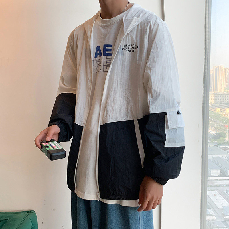 冰丝防晒衣男士夏季新款轻薄透气夹克外套皮肤防紫外线防晒服-P28,男装防晒衣,星座1206（原A206）